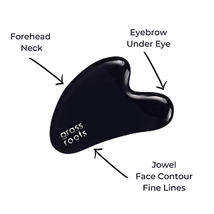 black obsidian gua sha